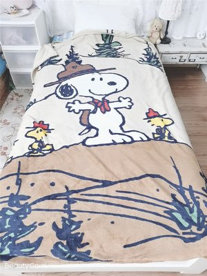 [現貨]史努比 空調毯  法蘭絨毛毯 Snoopy  花生漫畫 潮流復古 毛毯 可愛個性 獨特午睡宿舍 生日交換禮品