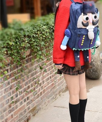香港代購 原創包 3D限量版立體背包純手工製造06 生日禮物 胡桃鉗娃娃後背包書包側背包電腦包淑女包公事包COSPLAY