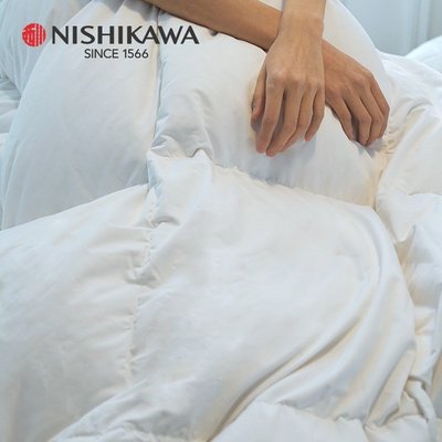熱銷 NiSHiKaWa/西川品質白鴨絨被四季通用羽絨被空調夏涼被單雙人透氣可開發票