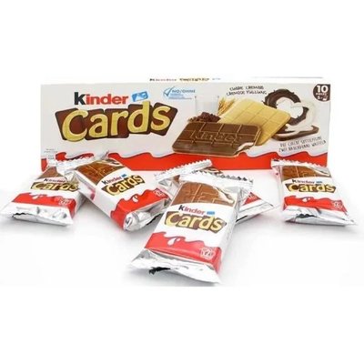 Kinder 健達Cards巧克力牛奶夾心薄餅5x2入