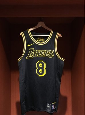 柯比·布萊恩 （Kobe Bryant） NBA洛杉磯湖人隊 蛇紋 球衣 8號 城市版 黑色