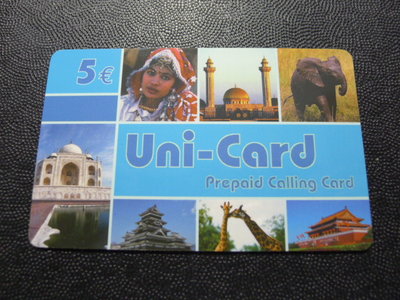 【YUAN】世界各國電話卡- Uni-Card（歐洲）國際通話卡 儲值卡 預付卡