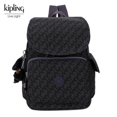 全新 Kipling 猴子包 K12147 咖啡點點 輕便防水 多隔層 休閒旅遊包 翻蓋後背包 旅行包 雙肩包 書包