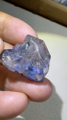 藍晶花標本原石，藍線晶族，花朵很清晰 奇石 擺件 文玩【天下奇物】332