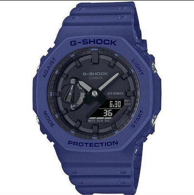 灰藍 CASIO卡西歐 G-SHOCK 八角農家橡樹雙顯手錶 全新。正品。鐵盒裝 rossi vr46 羅西小店