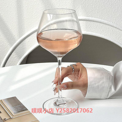 歐式ins輕奢大肚紅酒杯水晶玻璃高腳杯葡萄酒杯大號勃艮第紅酒杯