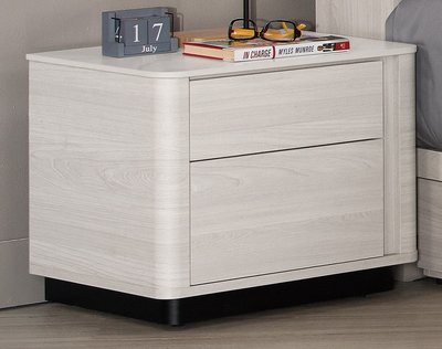 【風禾家具】QM-59-6@WLS北歐風洗白色岩板1.8尺床頭櫃【台中市區免運送到家】床邊櫃 收納置物櫃 台灣製造傢俱