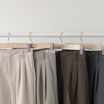 ｜ARBI-[正韓]質感必收!完美雙壓褶西褲(5colors)-時尚鋪子