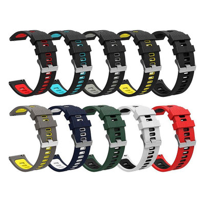 【熱賣精選】適用於小米 Mi Watch S1 / S1 主動帶矽膠錶帶更換智能手鍊的 22 毫米腕帶, 適用於 Mi 手錶顏色 2