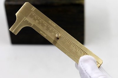 銅卡尺 全銅 迷你 游標卡尺 8CM 公制 英制 雙刻度 測量 珠寶玉器