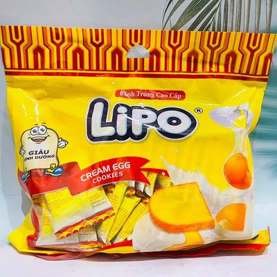 LiPo 軟又棉 方塊吐司餅 300g 原味/奶油味  奶蛋素 30小包入 兩種口味可選 越南產
