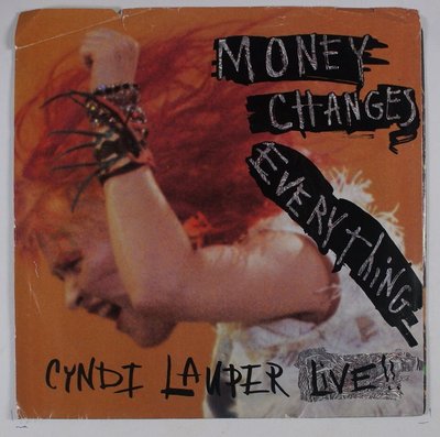 《二手七吋單曲黑膠》Cyndi Lauper - Money Changes Everything