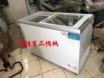 【民權食品機械】二手瑞興4尺3玻璃冷凍櫃/九成新