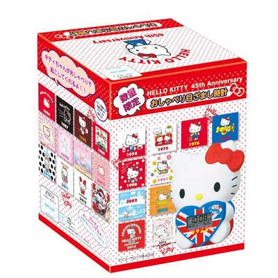 電子鐘 三麗鷗 Hello Kitty 凱蒂貓 KT貓 45th 內附電池 造型電子鐘 日本進口正版授權