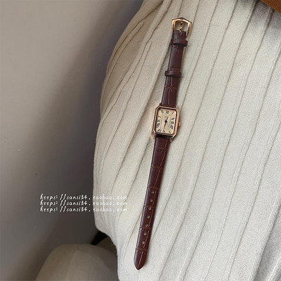 中古風手錶韓國手表女年新款夏季輕奢ins小眾設計石英復古氣質皮帶女士