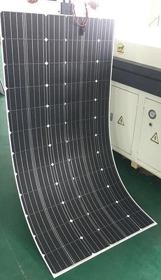 太陽能板300w 半柔性太陽能電池板12V 房車貨車器船用汽車用單晶硅2mm發電板