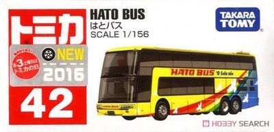 ^.^飛行屋(全新品)TAKARA TOMY多美小汽車-TOMICA #42 哈多巴士HATO BUS/比例:1/156