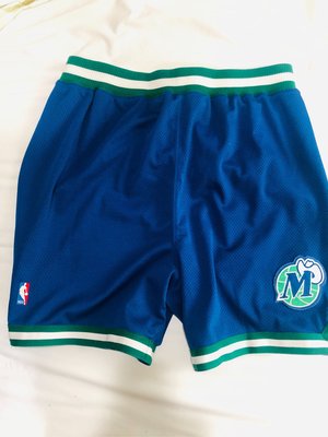 NBA dallas mavericks 小牛隊 球員 實穿 球褲 game shorts 藍色 size:48+1 絕版 2手正品 Nike 製