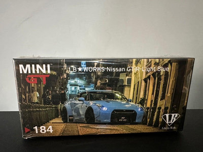 MINI GT 184 LB WORKS Nissan GT-R 淺藍