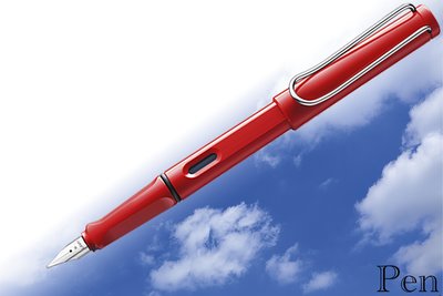【Pen筆】德國製 LAMY拉米 狩獵者系列16紅色鋼筆 EF/F/M