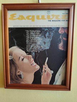 Eaquire君子雜誌封面1963年七月，掛畫，西洋古董掛畫，西洋老明星，老東西，有點污漬，缺損，要求完美者勿標，適合咖啡館，酒吧，個性店，紅茶館，餐廳客廳裝飾