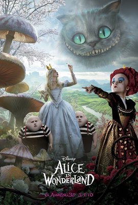 魔境夢遊(Alice in Wonderland)- 提姆波頓(Tim Burton)- 2010美原版雙面電影海報2