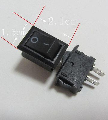 方形開關飲水機小開關船型開關2檔單開關電子元件電源開關配件~閒雜鋪子
