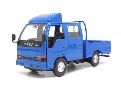 兒童玩具車模 1:32五十鈴雙排小貨車 卡車 聲光回力合金車 仿真兒童玩具 工程車模型玩具 非多美小汽車 TOMICA