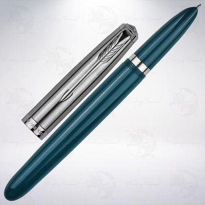 美國 派克 PARKER 51 CT 復刻款鋼筆: 藍綠色/Teal