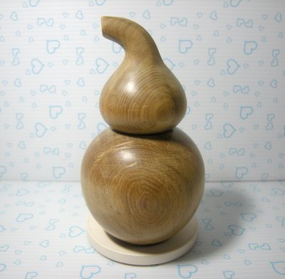 [集雅舍][肖楠木葫蘆聞香瓶] 葫蘆牙籤盒   肖楠木雕   擺件    高12公分