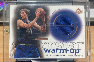 Dirk nowitzki superstar warm-up球衣卡
