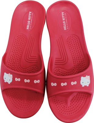 小花花日本精品♥Hello Kitty  拖鞋 按摩拖鞋 超輕量環保室內拖鞋  紅色蝴蝶結79005401