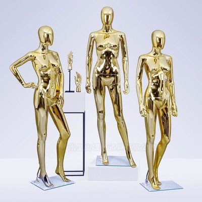 下殺-搶眼時尚電鍍金色人體模型展示架婚紗內衣服裝模特廠家直銷