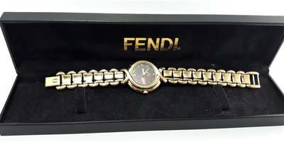【Jessica潔西卡】SWIS MADE正品時尚FENDI芬迪石英女錶,附原裝錶盒