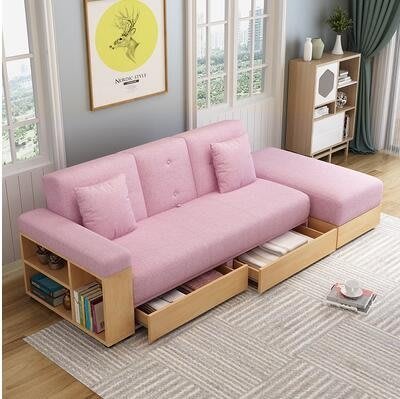 【幻想空間】摺疊沙發床兩用可收納儲物多功能組合客廳省空間梳化小戶型 FFJX115365