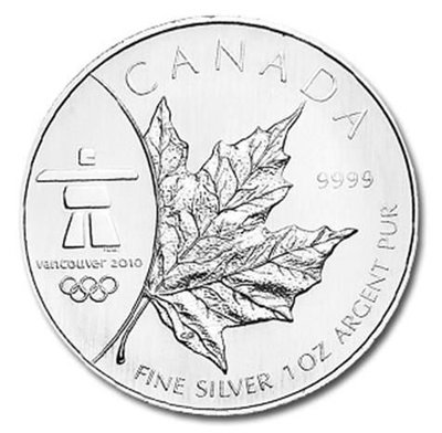 加拿大 紀念幣 2008 冬季奧運楓葉紀念銀幣 原廠