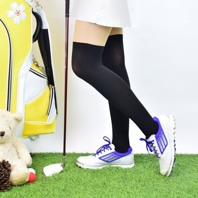 青松高爾夫Golf Sweety 雙色防曬運動褲襪-膚/黑  $460元