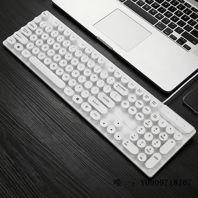 有線鍵盤羅技有線鍵盤鼠標套裝巧克力辦公家用筆記本外接臺式機電腦復古鍵盤套裝