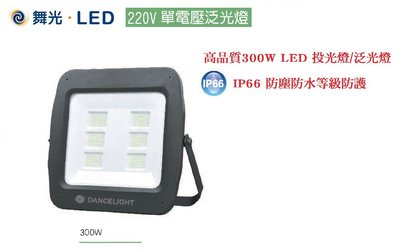 神通照明【舞光】300W戶外型LED洗牆燈/投光燈單電壓220V，IP66等級防水防塵，另有150W/200W/400W