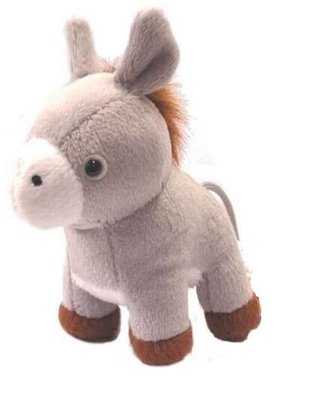 17512c 日本進口 限量品 好品質 超可愛 柔順 驢子 動物玩偶布偶絨毛絨娃娃布偶擺件送禮物禮品