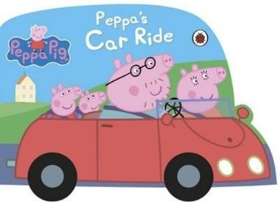 ＊小貝比的家＊PEPPA PIG:PEPPAS CAR RIDE /硬頁/輪子可動/3-6歲
