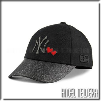 【PD帽饰】【ANGEL NEW ERA 】 MLB Old Fashioned Cap NY 洋基 黑 金蔥 金粉  老帽 愛心