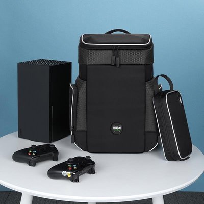 微軟xbox 手把 搖桿 遊戲主機收納包 Xbox Series X/S主機 防水防滑保護包 收納箱 周邊配件-麥德好服裝包包