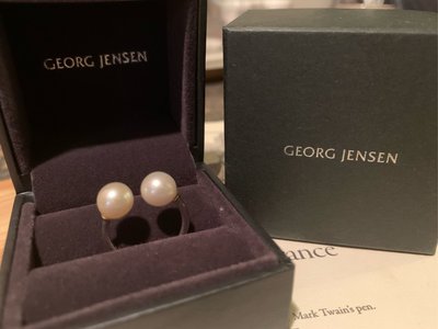 Georg Jensen moonlight 珍珠 戒指 附盒
