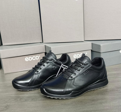 正品ECCO愛步男子高爾夫健步混合系列防水輕盈適動跑步鞋