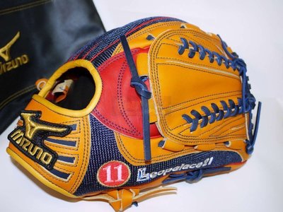 貳拾肆棒球--日本帶回 Mizuno pro訂做日製硬式不織布火鳥金標IBE投手手套/耕作作
