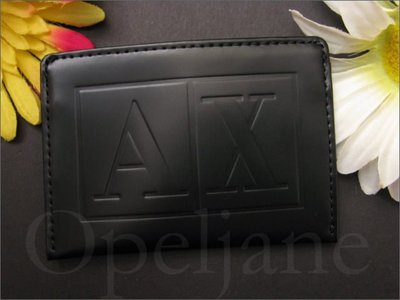 A|X Armani Exchange AX名片夾悠遊卡夾車票夾信用卡可配同款皮夾 免運費 愛Coach包包