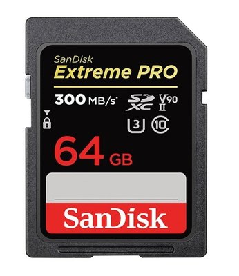 SanDisk Extreme Pro SDXC 64GB UHS-II V90 記憶卡 SD 64G U3 300MB/s 公司貨 SDSDXDK