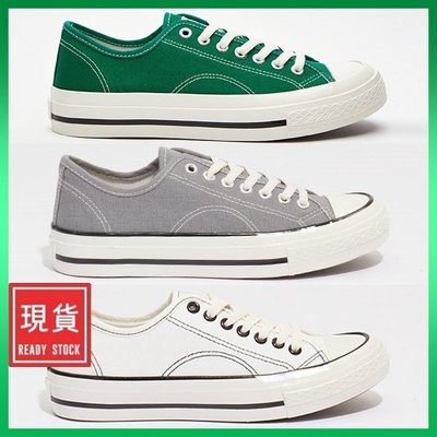 現貨特惠韓國????直接發貨 Shoopen 防水帆布鞋綠色、灰色、象牙色