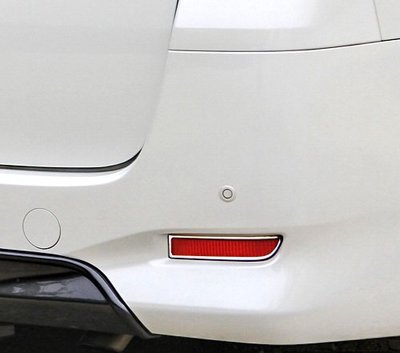圓夢工廠 Toyota Alphard 20系 2008~2015 改裝 鍍鉻銀 後保桿 反光片框 後霧燈框 飾貼